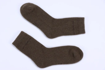 Носки из пуха яка, серо-коричневые — фото 1